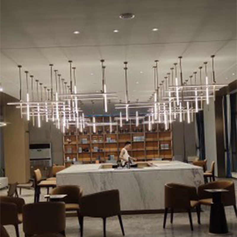 LX22070704 stainless steel + acrylic modern and simple pendant lamp