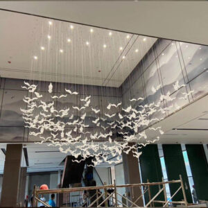 LX22070705 material acrylic + stainless steel (Bird Modern Chandelier)