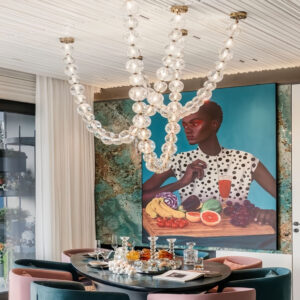 XH2025122204 Custom Stainless Steel Crystal Chandelier