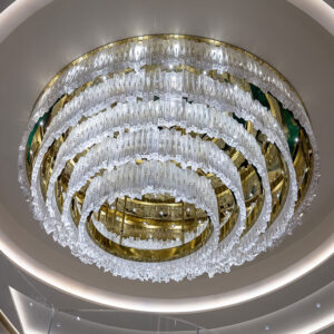 XH20251205012010 Large Custom Art Crystal Chandelier for Lobby