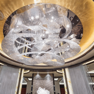 XH20251205012012 Large Custom Art Crystal Chandelier for Lobby