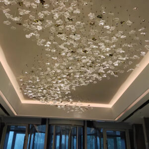 XH20260128010 Custom-made Crystal Glass Chandelier for Lobby
