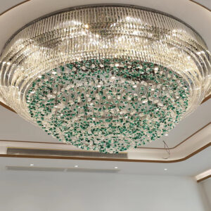XH2026012808 Custom-made Crystal Glass Chandelier for Lobby